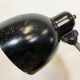 Lampe de table industrielle noire, années 1950