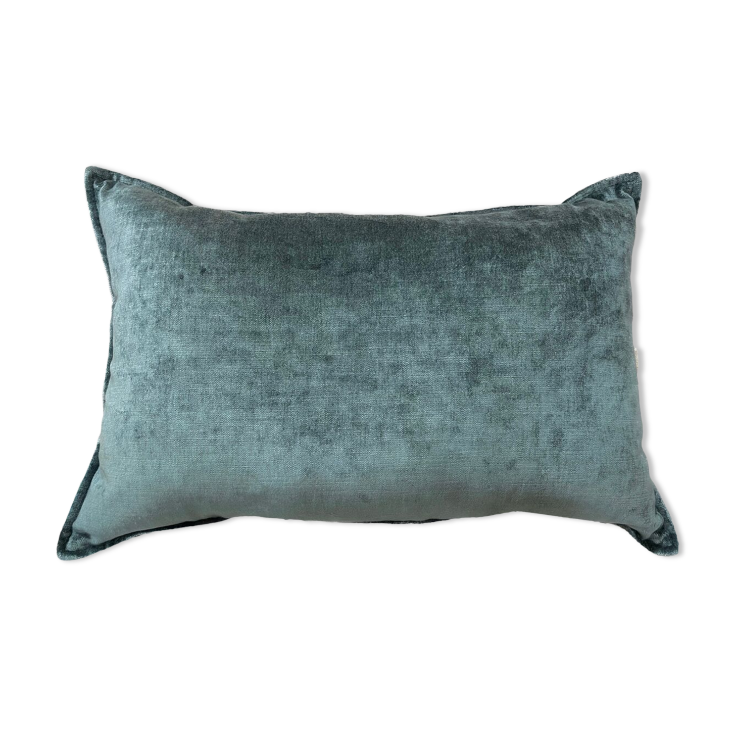 Blue velvet cushion 35x50
