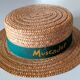 Chapeau de paille Véritable canotier en paille naturelle
