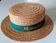 Straw hat Genuine boater hat made of natural straw