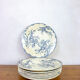 Lot de 8 assiettes plates terre de fer - modèles Iris - Léon Graves - Clairefontaine