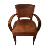 Fauteuil bridge en cuir