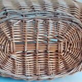 Vintage wicker oval basket