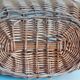 Vintage wicker oval basket