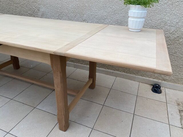 Extended farmhouse table