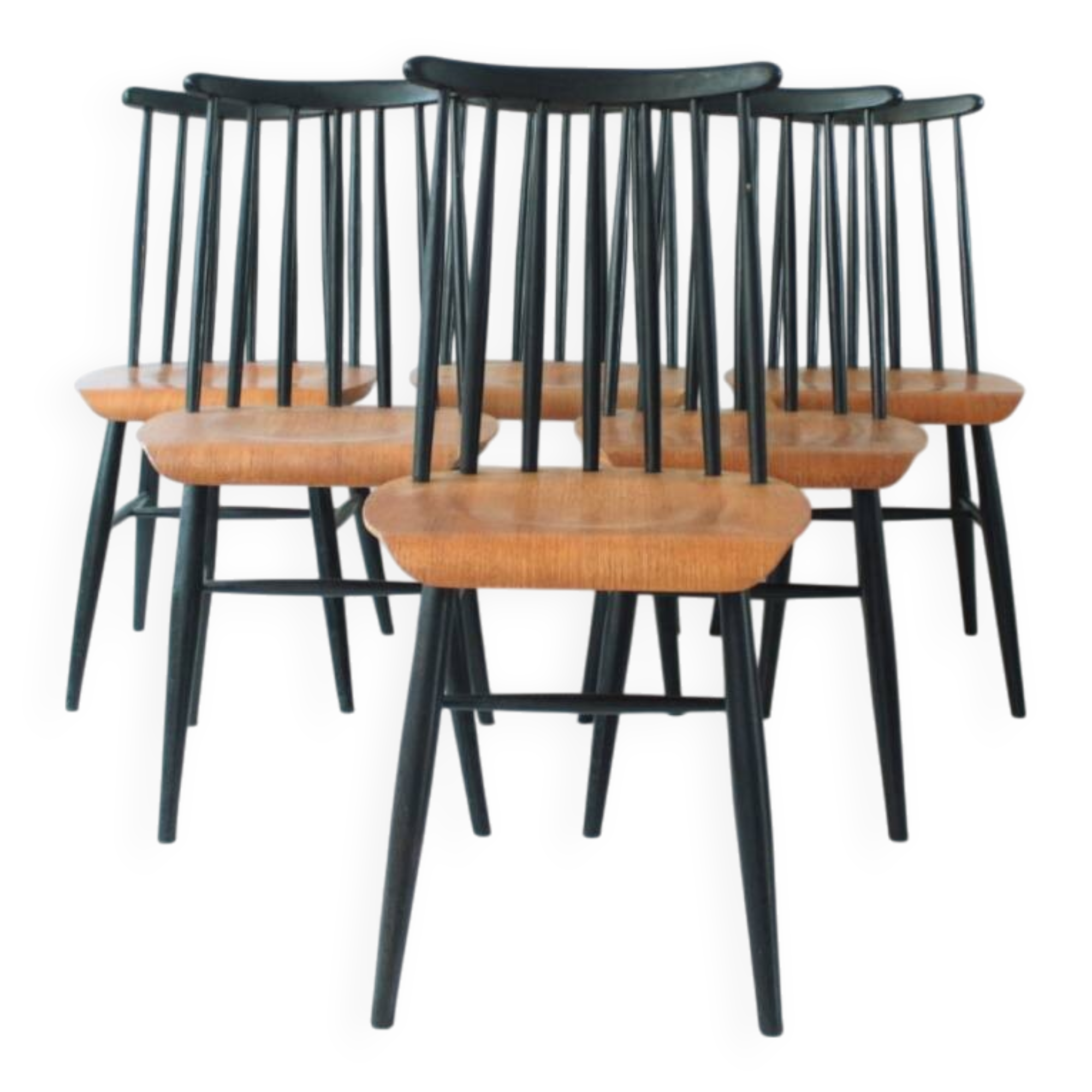 Set of 6 Fanett chairs by Ilmari Tapiovaraa