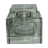 Art-deco crystal czech inkwell
