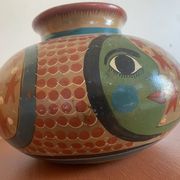 Vintage 90's Mexican ceramic vase