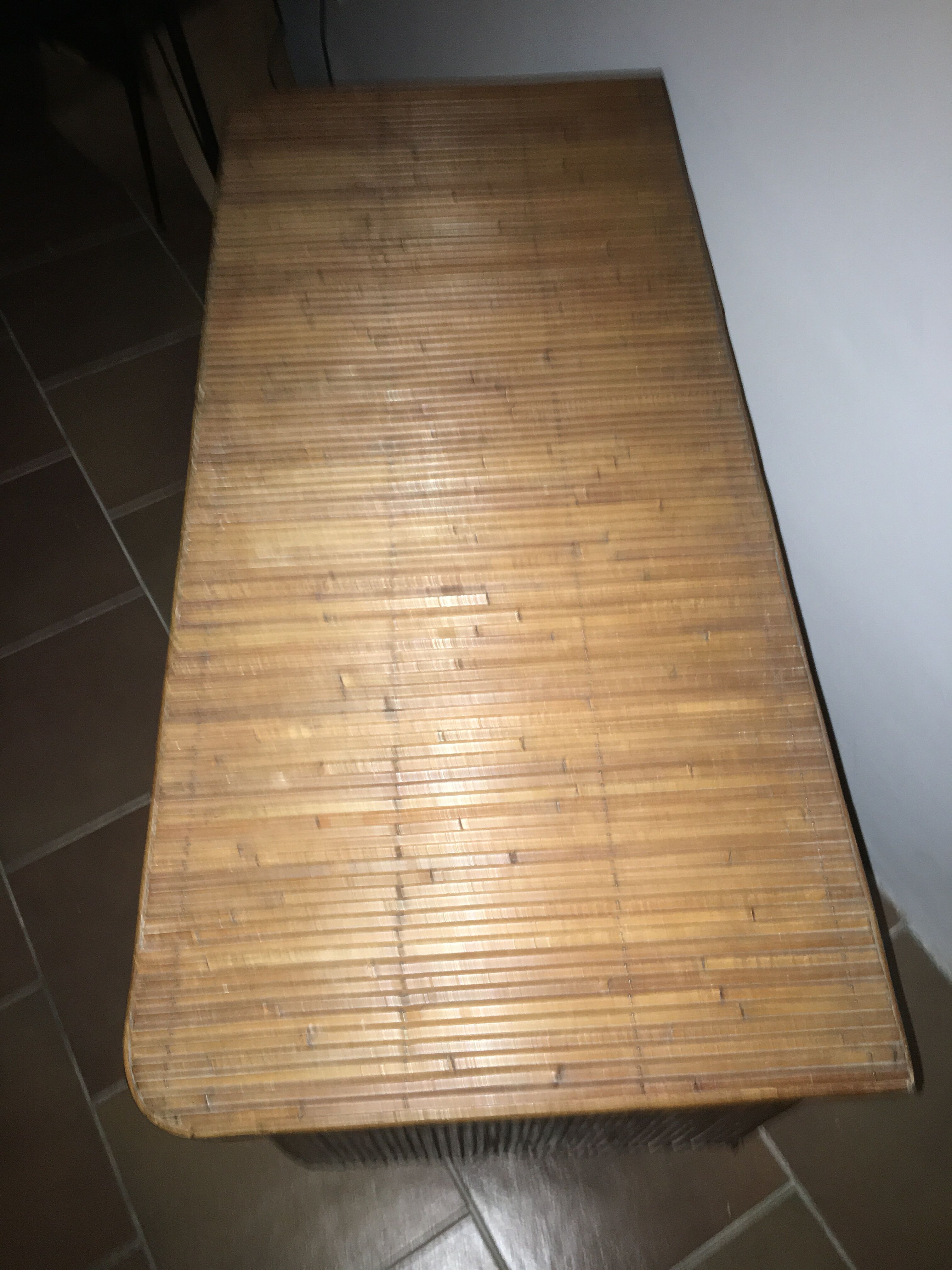 Rattan chest of drawers