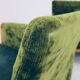 Vintage set sofa and armchairs deep olive velvet design by Knut Seater