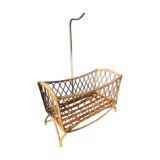 Vintage rattan cradle