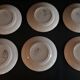 Series of six Pexonne earthenware dessert plates model Algiers