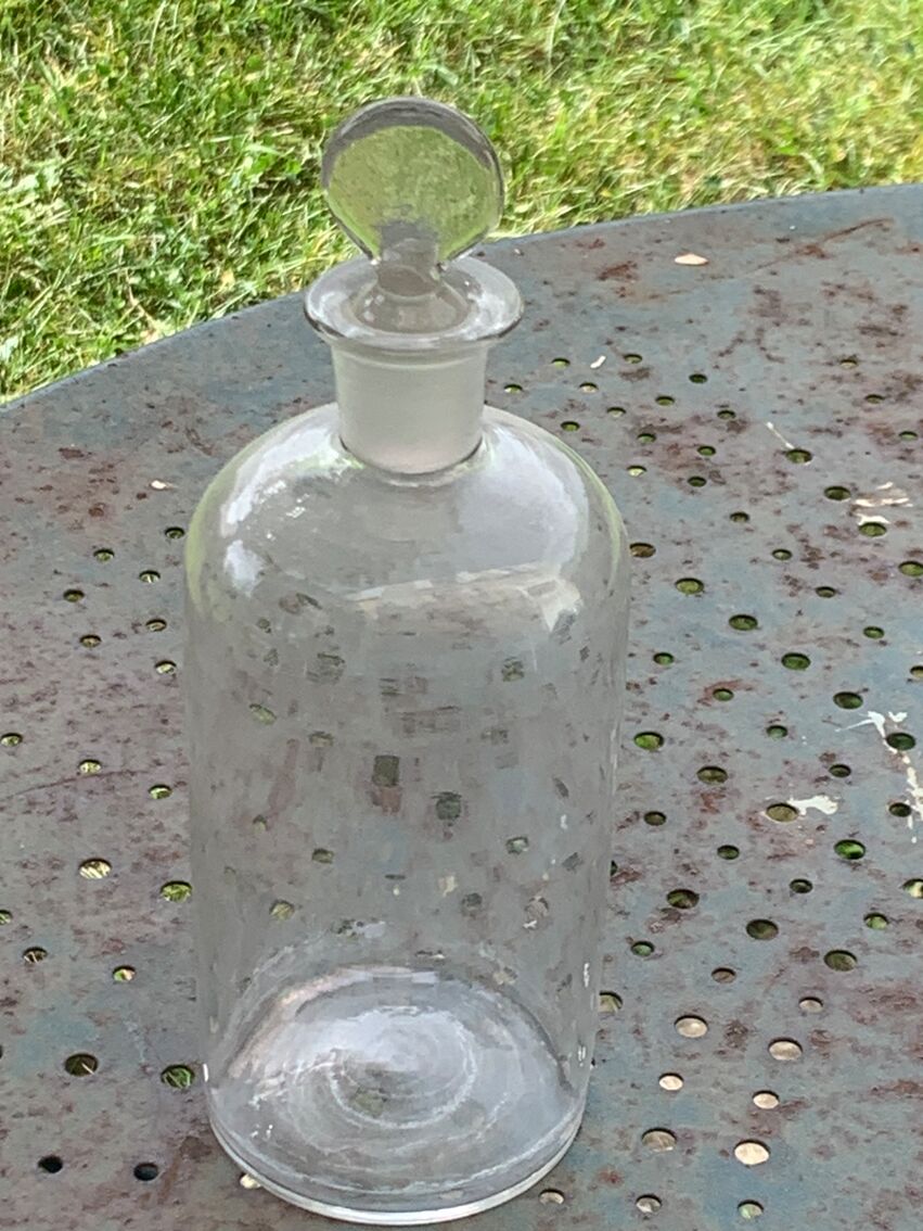 Bonbonne en verre dépoli bouteille