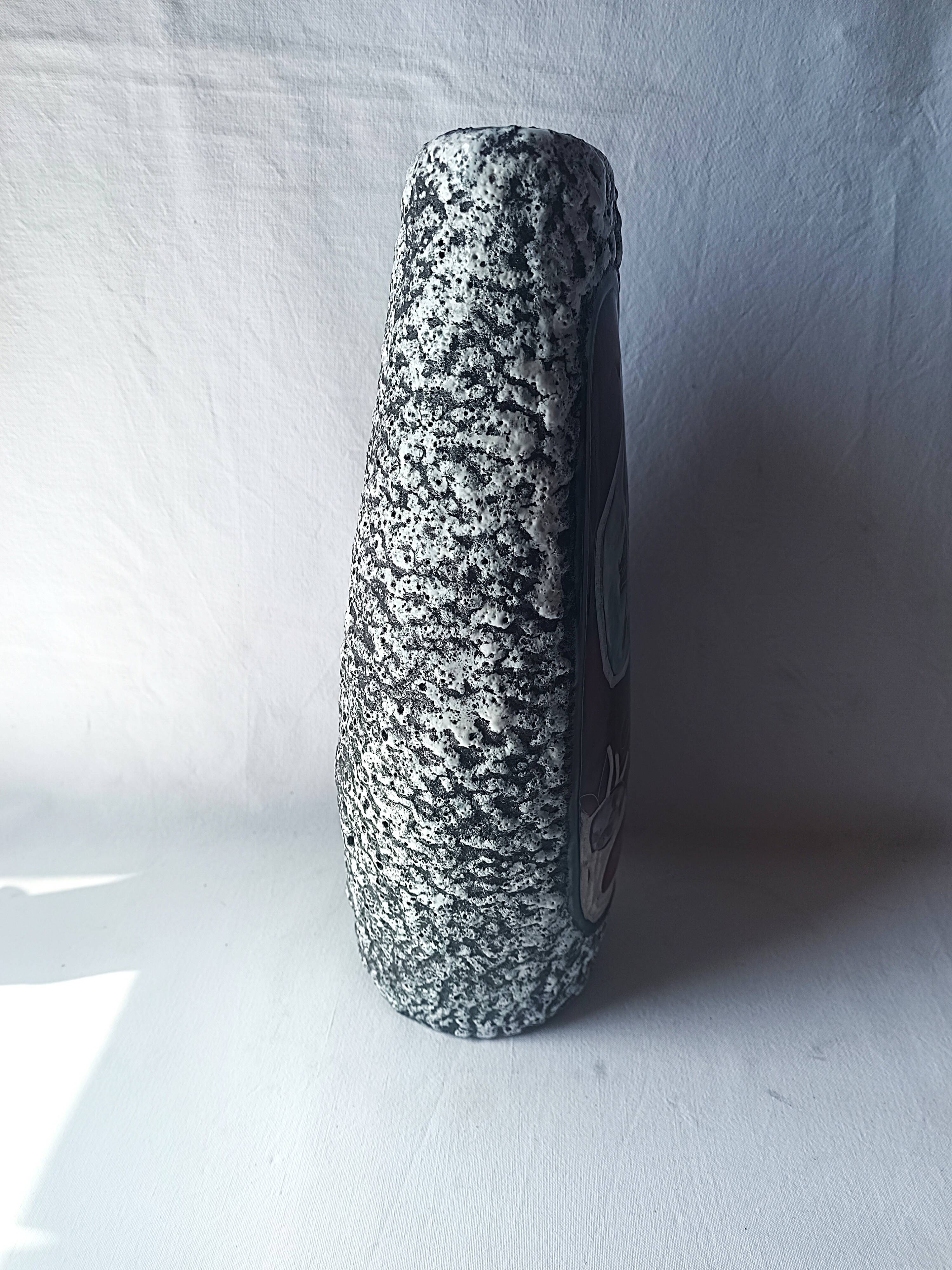 Vintage glazed ceramic vase interior decoration flower collection decor