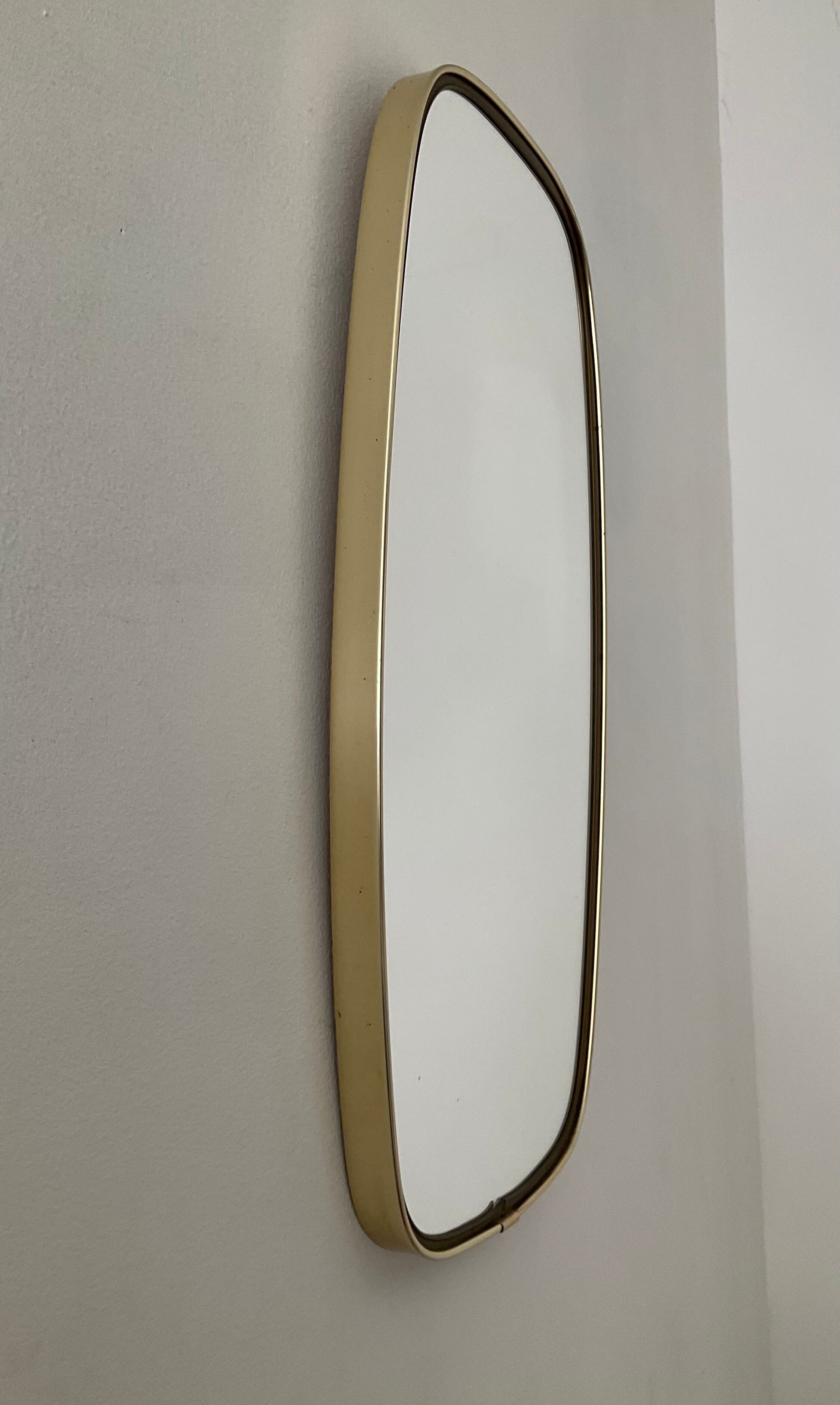 Mirror mirror free form 60s-70s, 46x23 cm