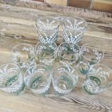 10 verres muguet, années 40-50