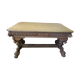 Table renaissance avec des dauphins en chêne