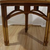 Rattan coffee table attributed Audoux Minnet