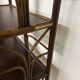 Vintage rattan and bamboo bookcase