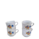 Coffee cup with floral design in porcelain