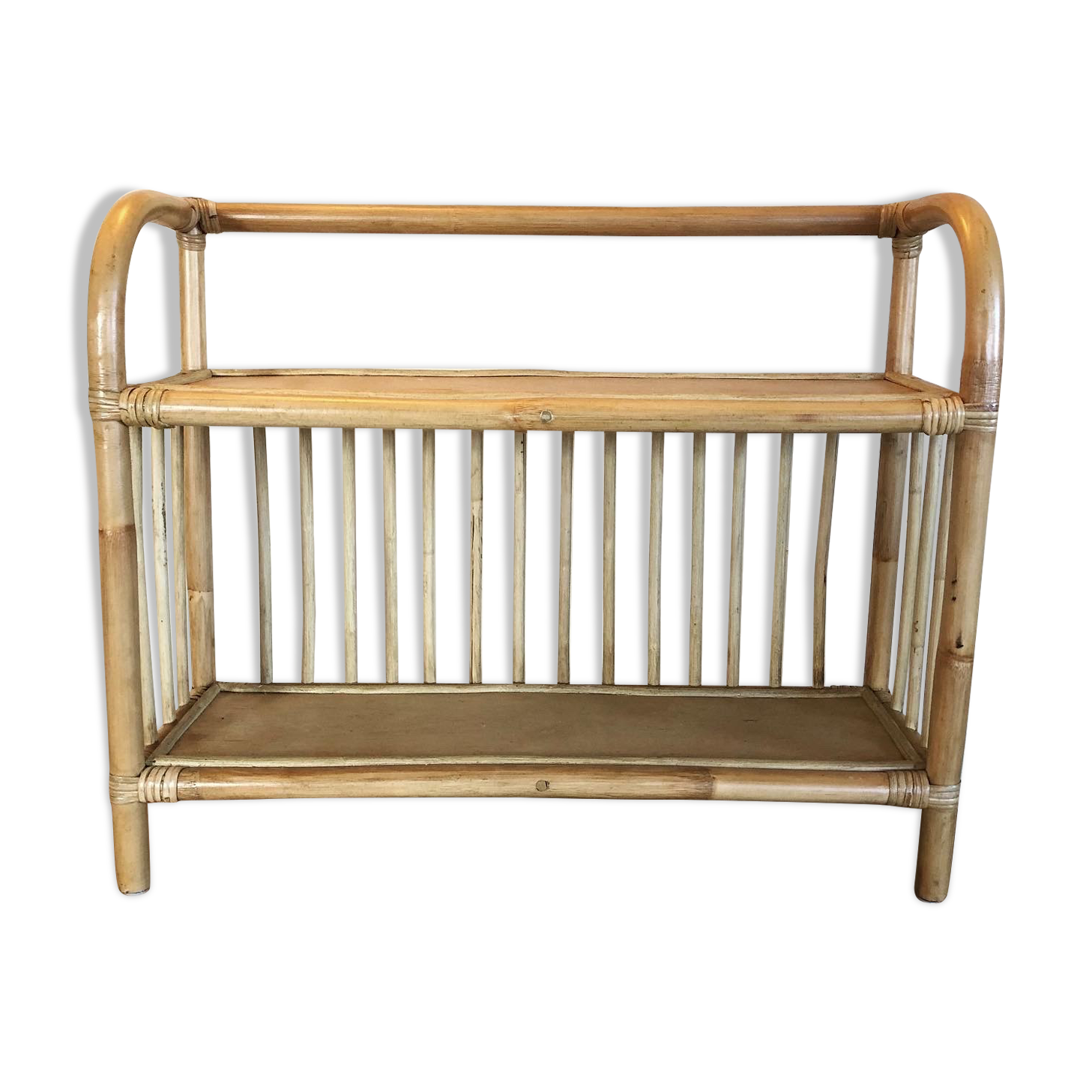 Rattan shelf