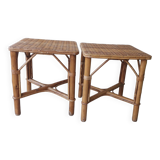2 rattan coffee tables