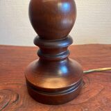 Lampe à poser pied bois année 70