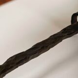 Coffee table in wood and wrought iron