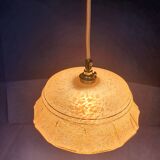 Art Deco pendant lamp from the 30s and 50s, vintage France - newly electrified