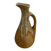Ancien pichet carafe denbac grès flammé marron vintage