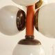Glass ceiling lamp, Spain, 1970s