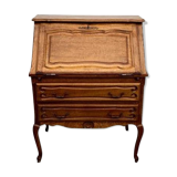 Rustic secretary in solid oak