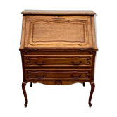 Rustic secretary in solid oak