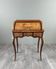 Cylinder desk in marquetry in the Louis XV style, 19th century.