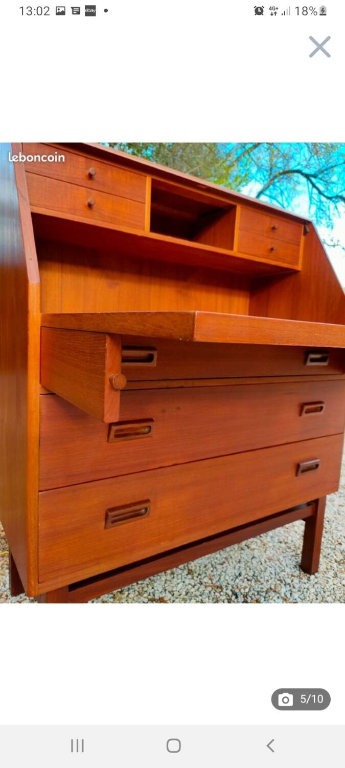 Arne Wahl Iversen Scandinavian secretary desk 1950-70