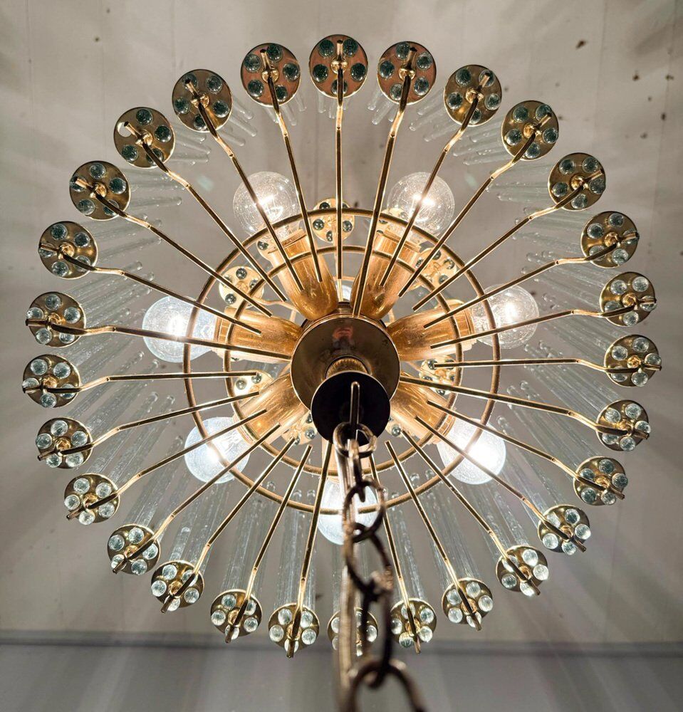 Mid-century modern chandelier by Gaetano Sciolari, 1970s