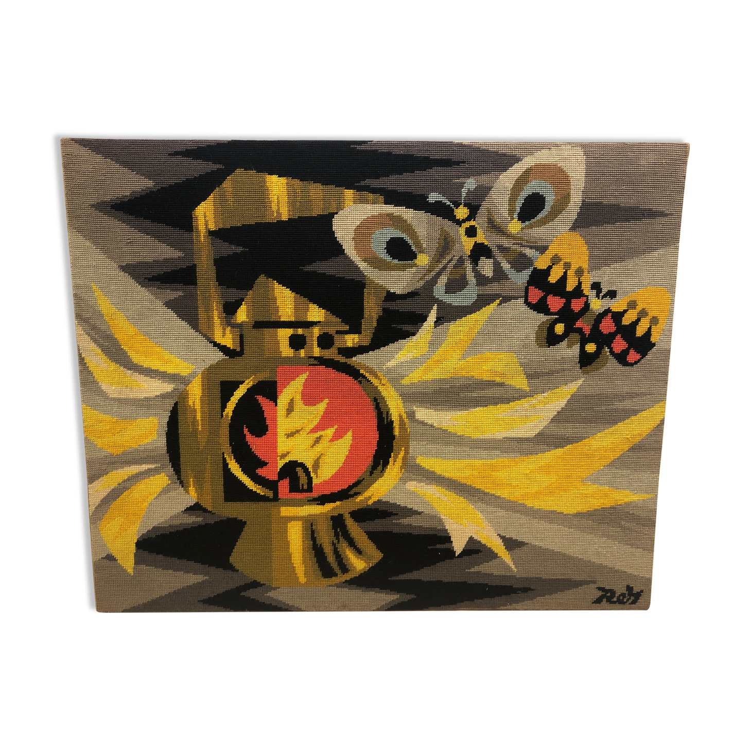 Tapestry le fanal by pierre rey and picard le doux 66/250 around 1950