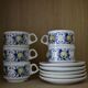 Set of 5 cups villeroy and boch model claquesin