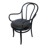 Chaise bistrot vintage style Thonet en bois cintré noir
