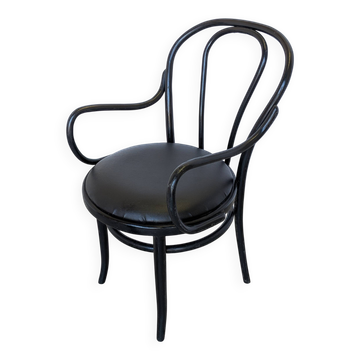Chaise bistrot vintage style Thonet en bois cintré noir