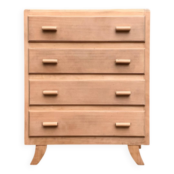 Commode art déco bois brut
