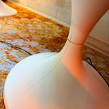 Table and tulip leg chair, vintage space age from the 70s.