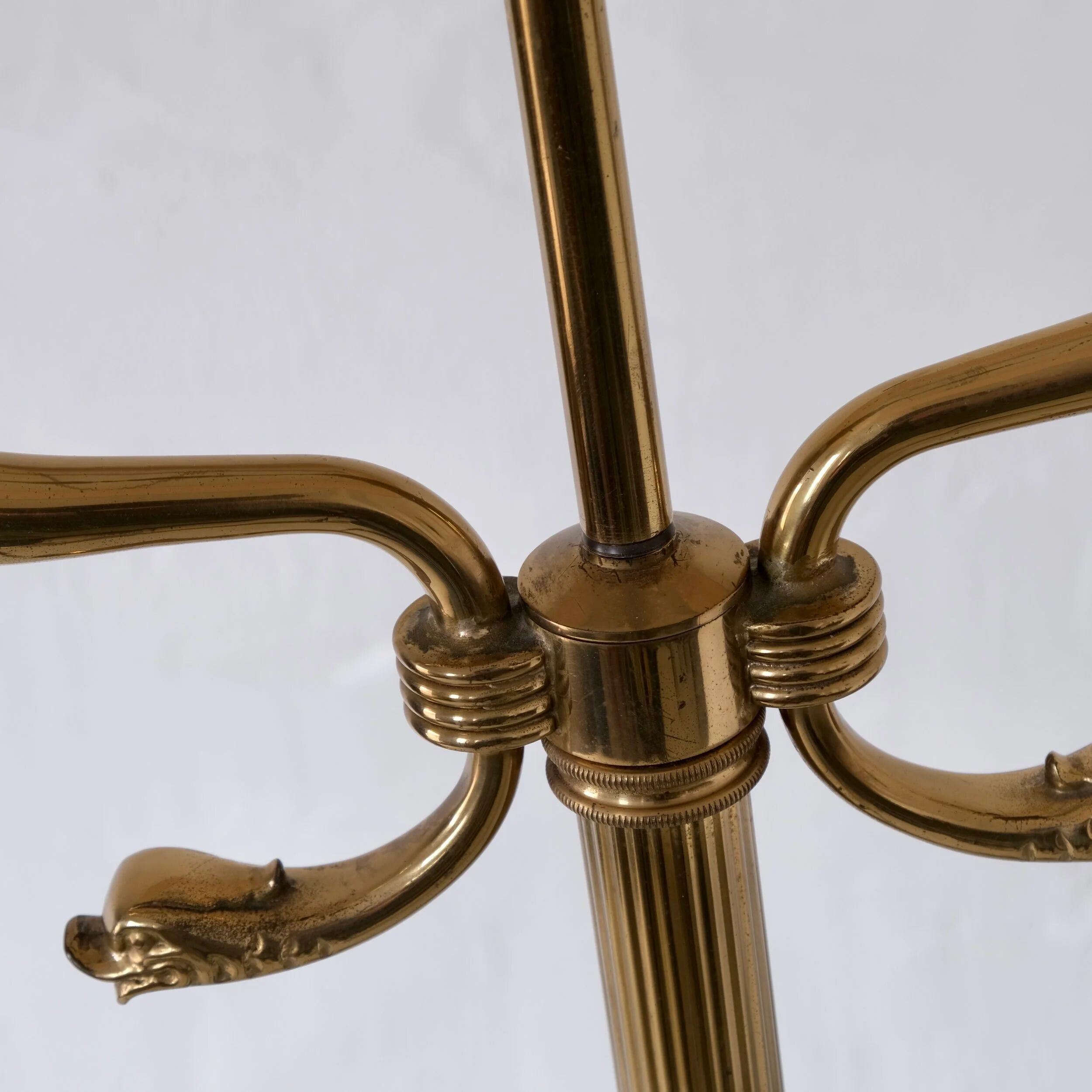 Maison Jansen neoclassical brass floor lamp | France | 1960s