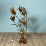 Hans Kogl Jansen style flower floor lamp, vintage 70s