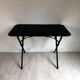 60 ' s folding vintage garden table in black metal