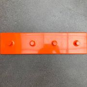 Porte-manteau orange de l’ère spatiale du milieu du siècle, années 1960