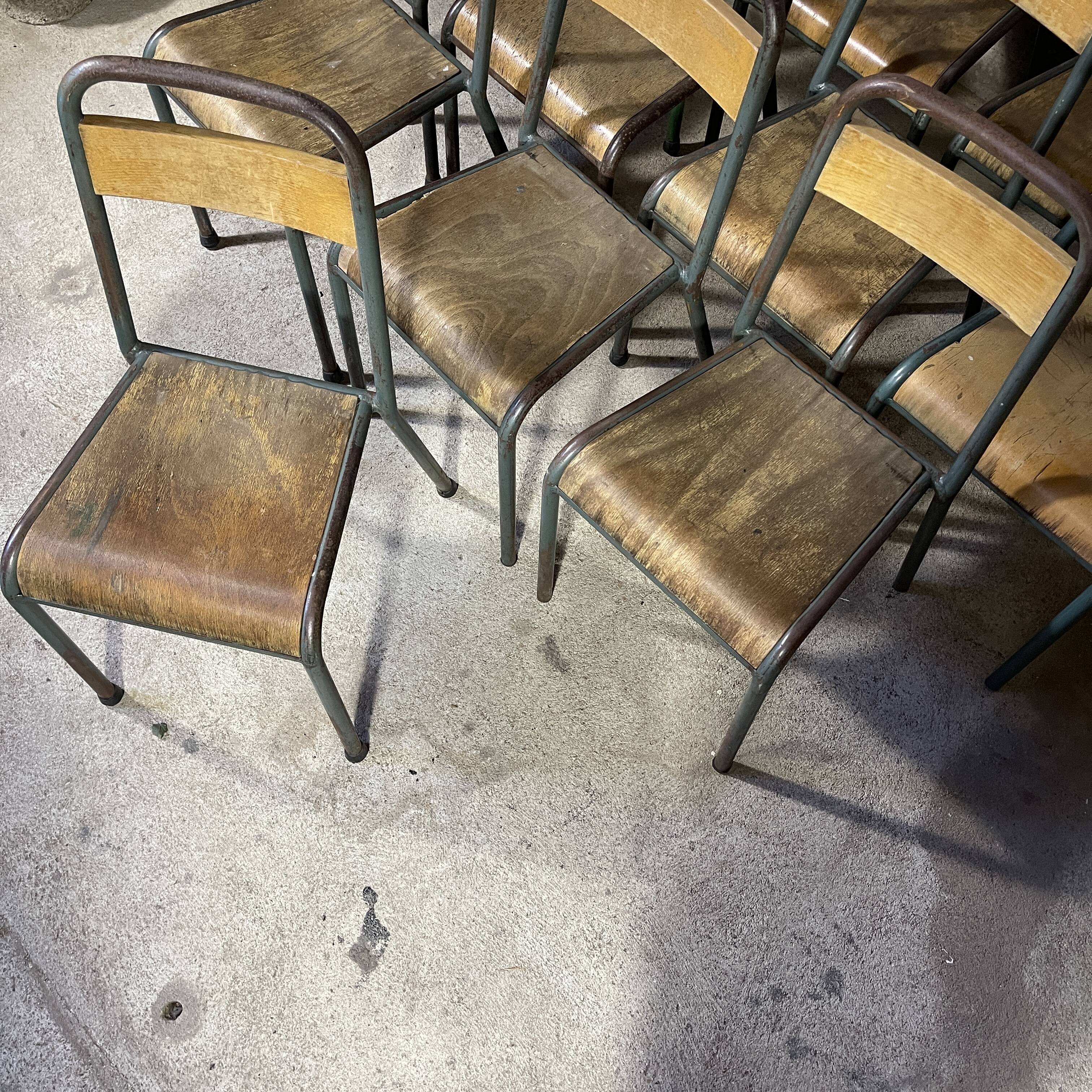Set of 13 stella school chairs