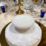 Fruit bowl or empty pocket in carved alabaster