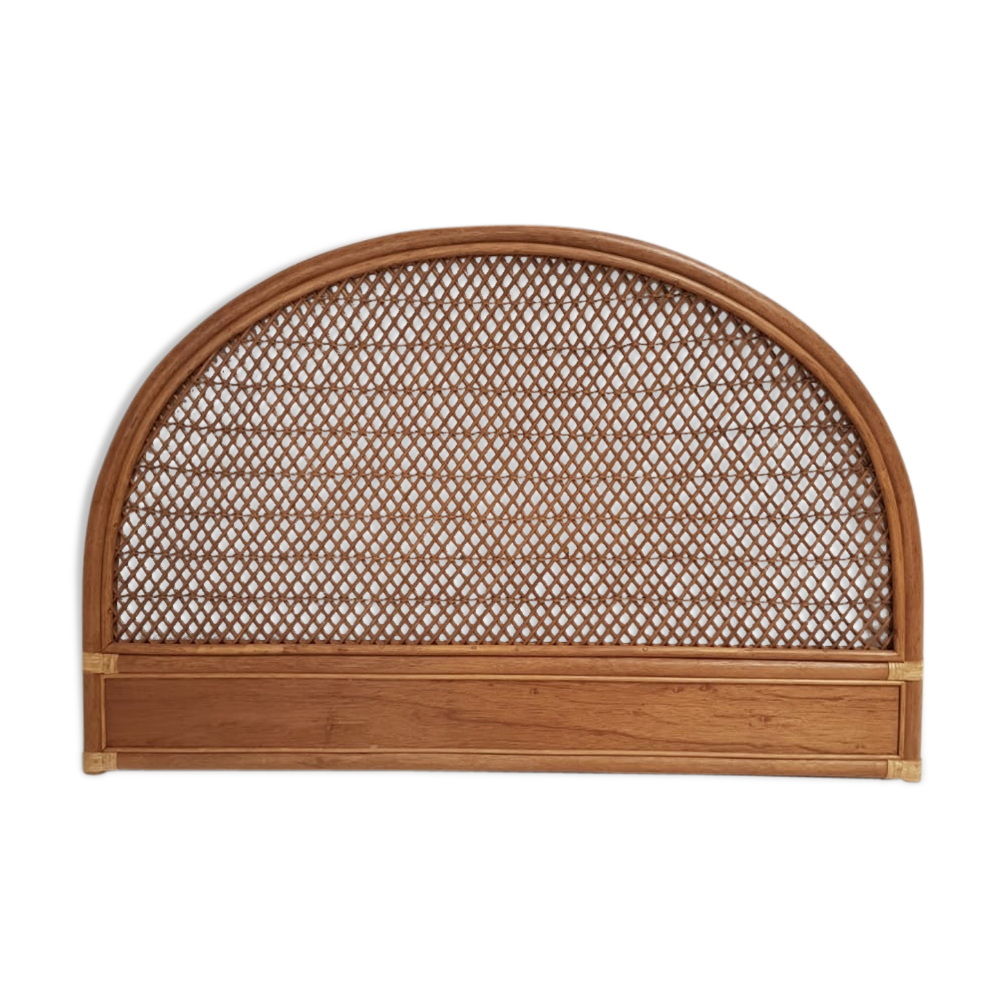 Vintage rattan headboard