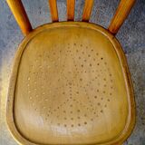 Lot of 2 chairs Fischel bistrot 1935 star seat